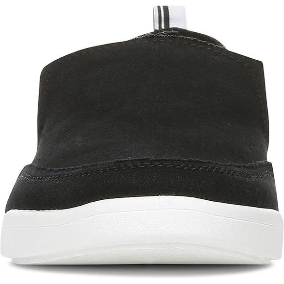 NIB Vionic Beach Malibu Canvas Slip Ons Women's Size 6.5 M Black White Shoes - Picture 4 of 7